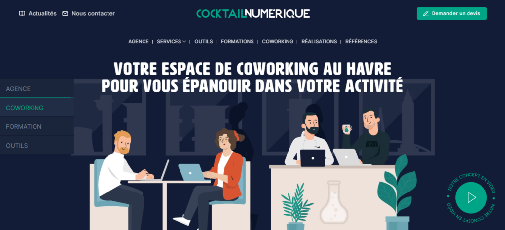 Cocktail numérique - Agences web Le Havre