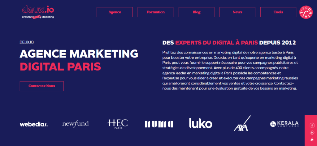 Deux.io - Agence de marketing digital Paris