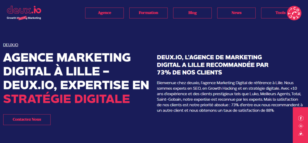 Deux.io - Agence marketing digital Lille