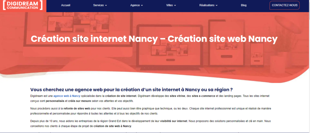 DigidreamCommunication - Créationn site internet Nancy