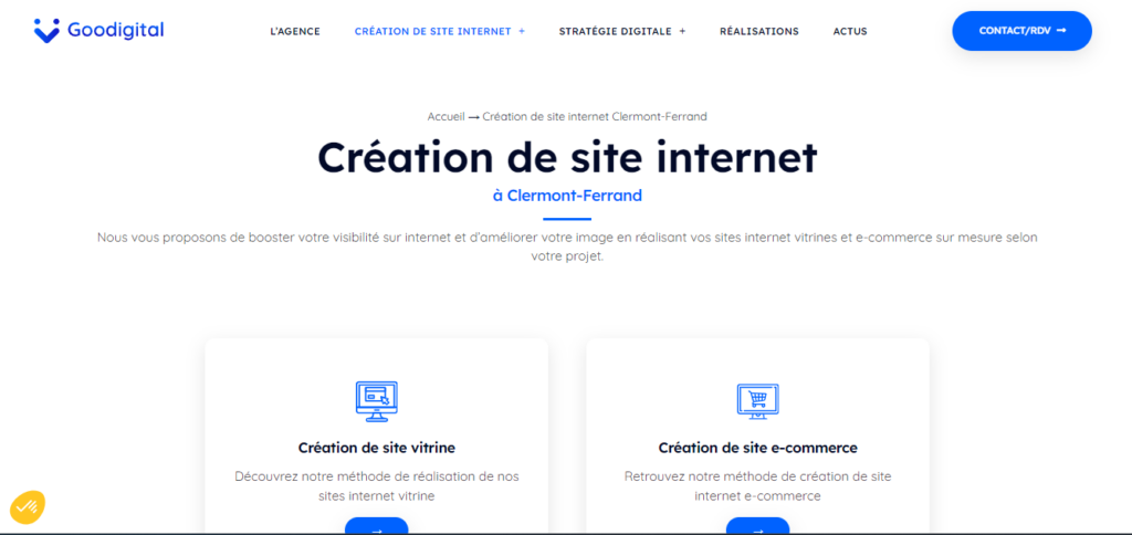 Goodigital - Création site internet Clermont-Ferrand