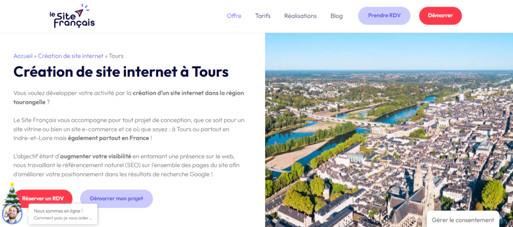 Le Site Français - Création site internet Tours