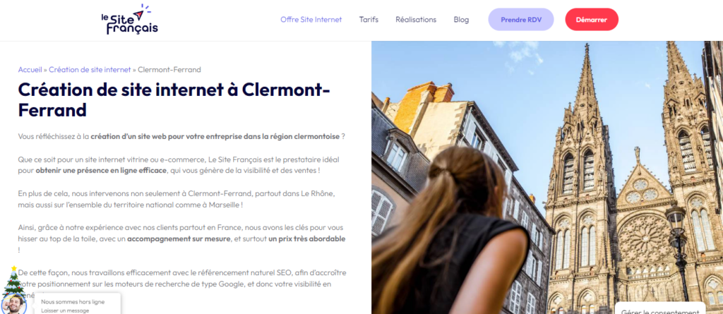 LeSiteFrançais - Création site internet Clermont-Ferrand