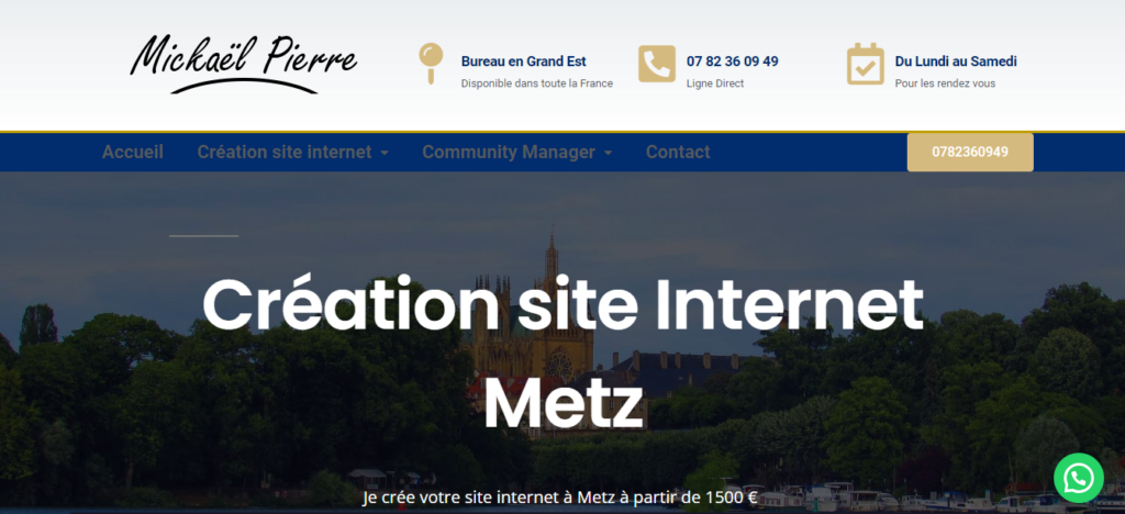 Mickaël Pierre - Création site internet Metz