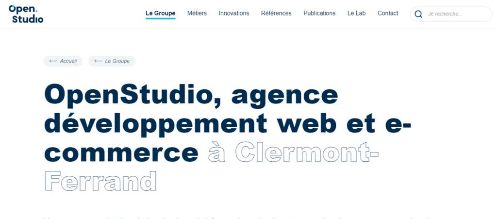OpenStudio - Agences web Clermont-Ferrand
