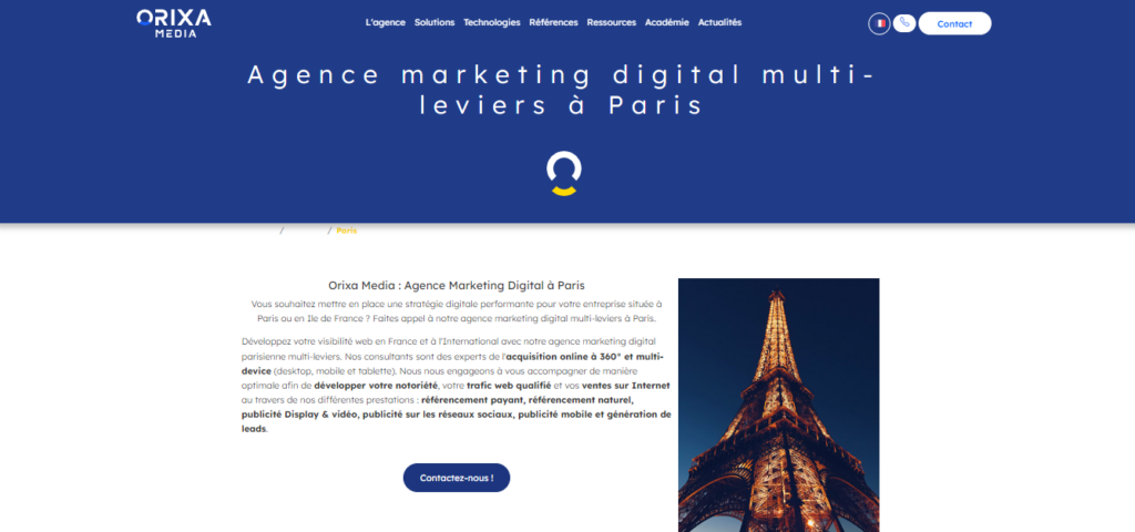 Orixa Media - Agence de marketing digital Paris