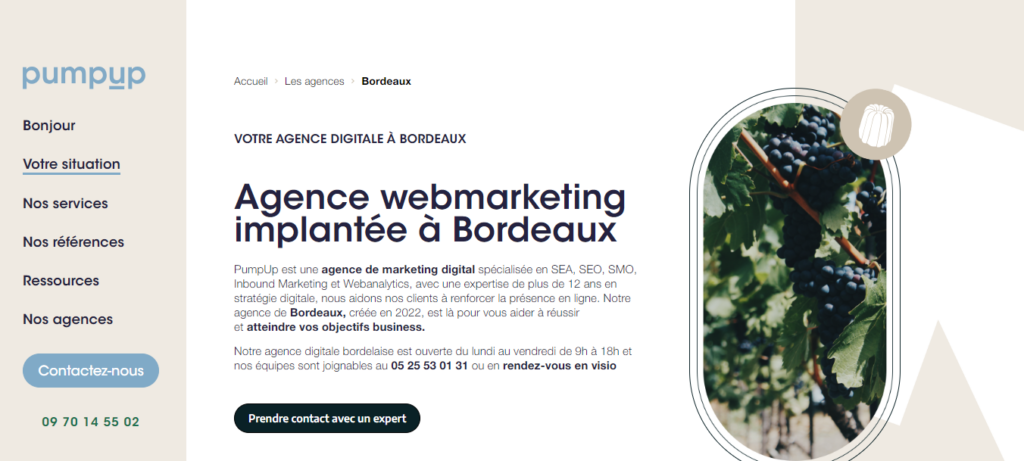 PumpUp - Agence marketing digital Bordeaux