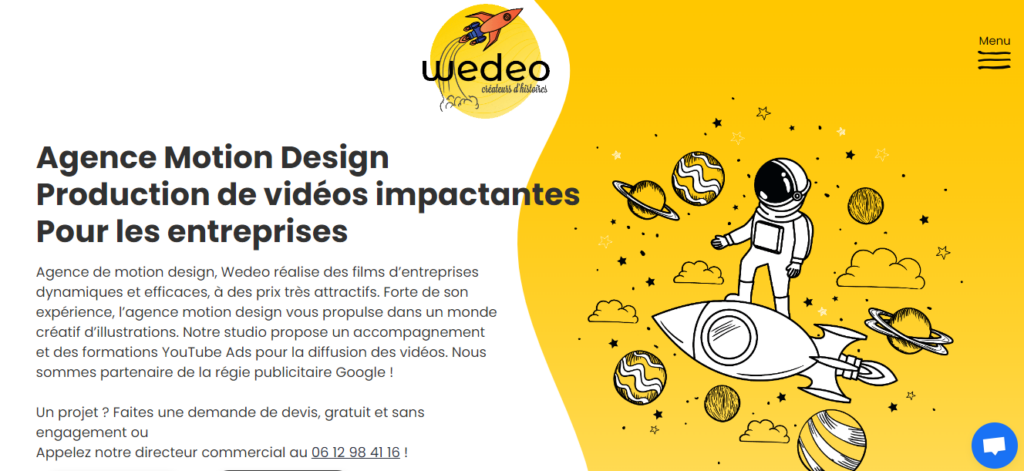 Wedeo - Agence motion design