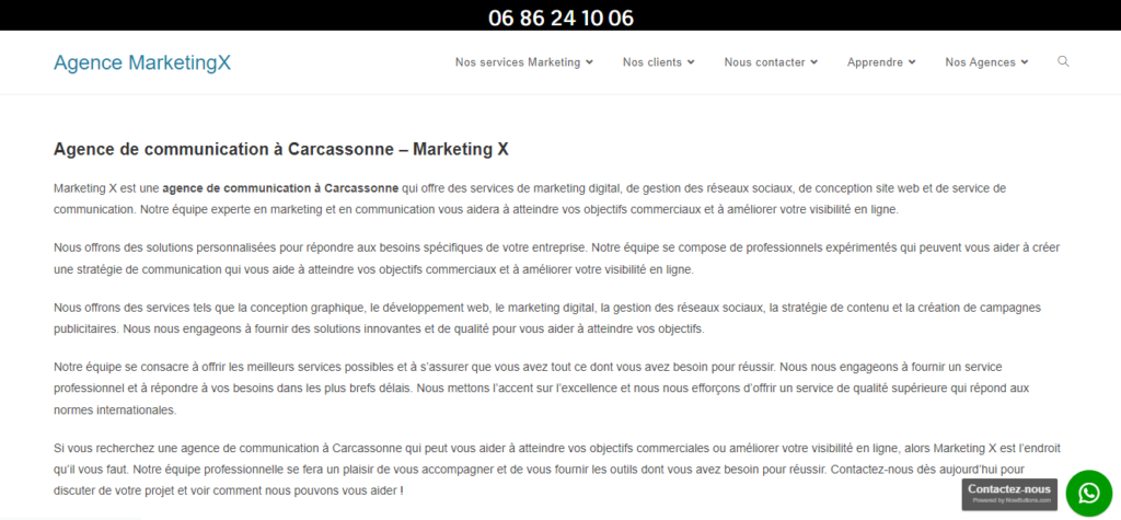 Marketing X - Agence de communication Carcassonne