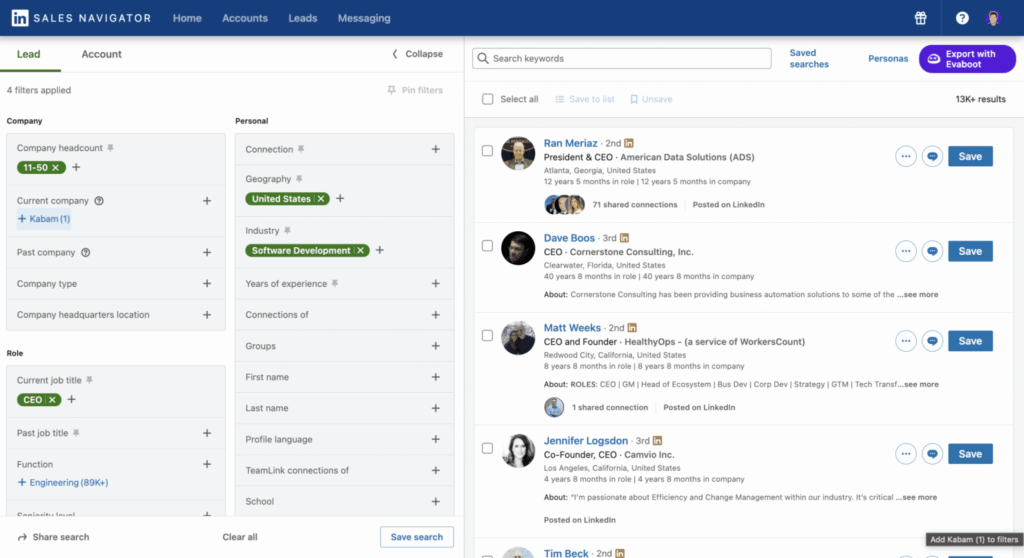 LinkedIn Sales Navigator