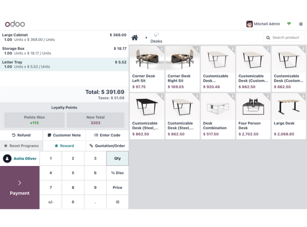 Gestion des points de vente Odoo