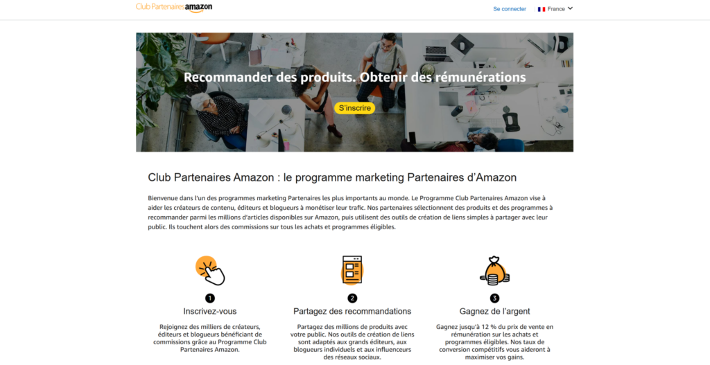 Club Partenaires Amazon - Affiliation