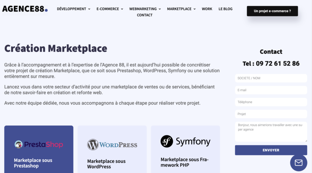 Agence 88 - marketplace