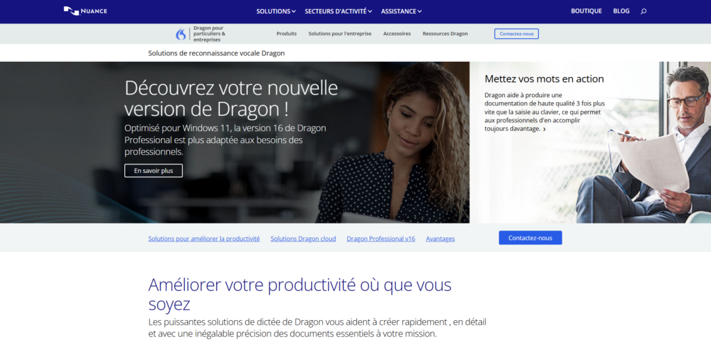 Dragon Nuance - Solutions de reconnaissance vocale Dragon