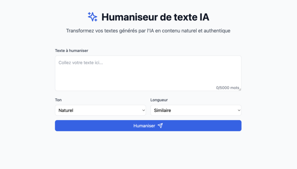 Humaniseur de texte IA Digitiz