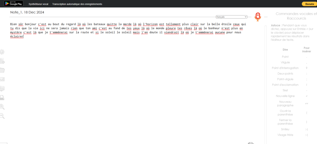 speechnotes co - Transcription automatique