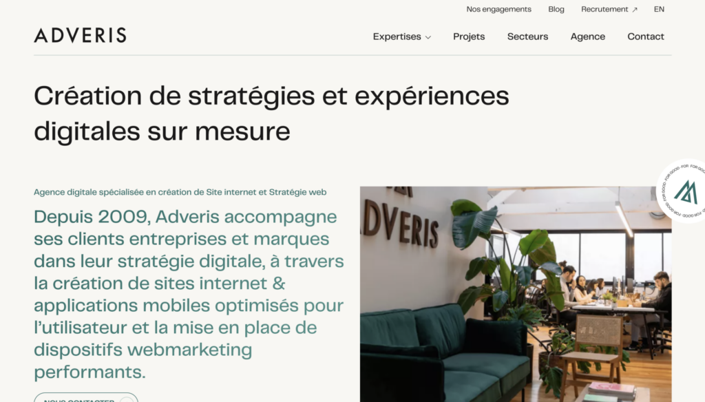 Adveris - web Paris