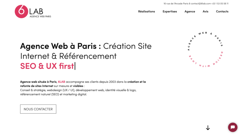 6Lab agence web Paris