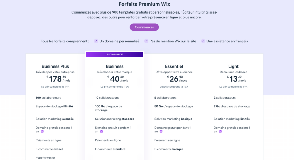 Wix Prix