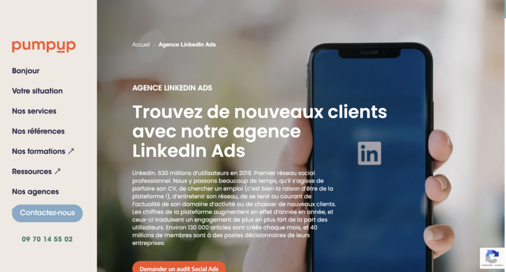 Pumpup Linkedin Ads