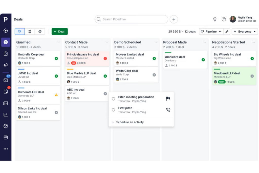 Pipedrive Sales CRM