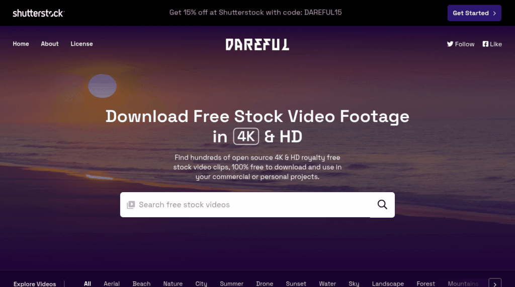 Banque vidéos Dareful