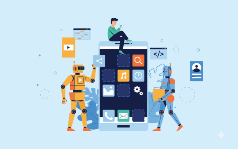 IA développement application mobile