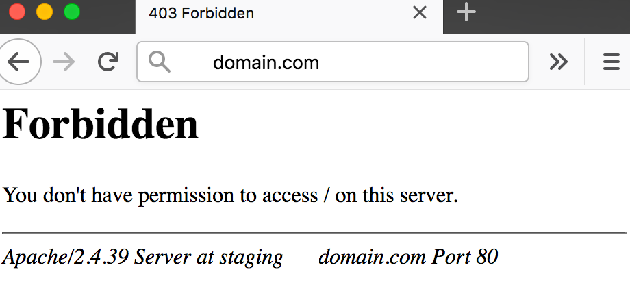 403 Forbidden