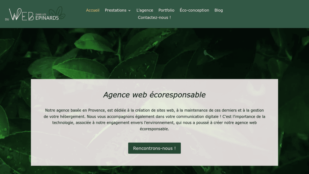 Du Web dans les Épinards