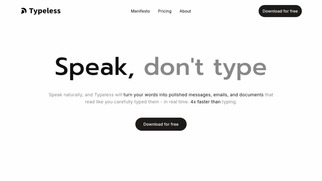 Typeless