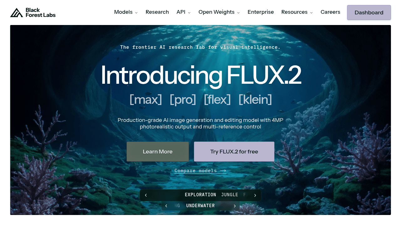 Capture d'écran Flux.1 - Black Forest Labs