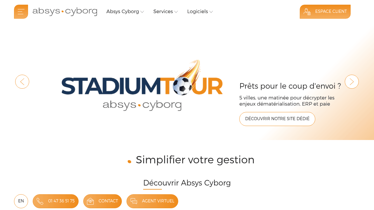 Absys Cyborg - Intégrateur ERP