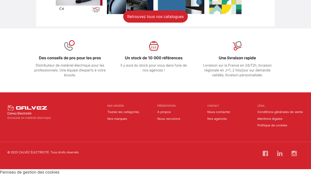 Espace client Calvez Électricité