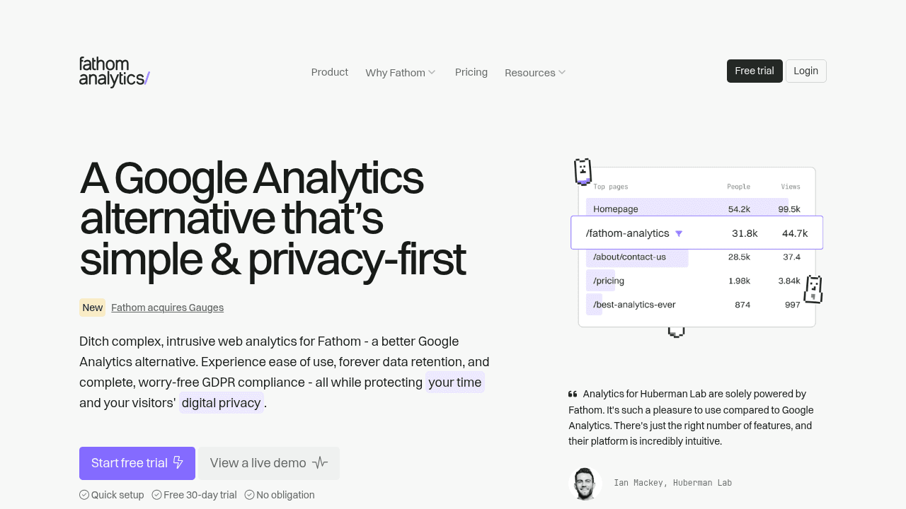 Fathom Analytics