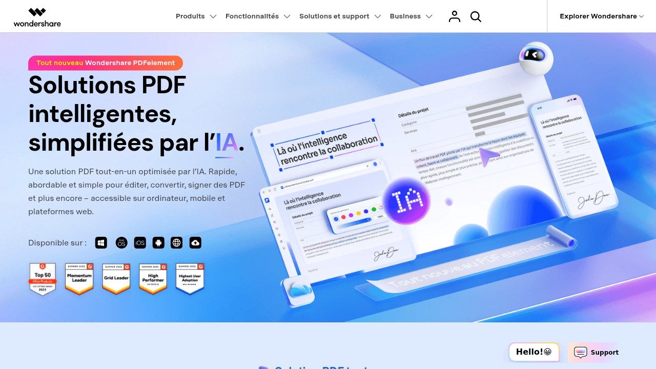 Wondershare PDFelement, alternative complète à Adobe Acrobat avec OCR