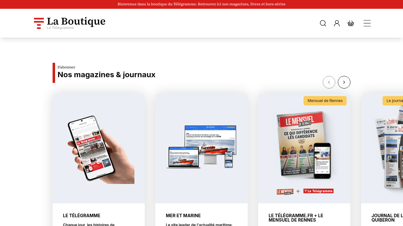 Portail abonnements Le Télégramme