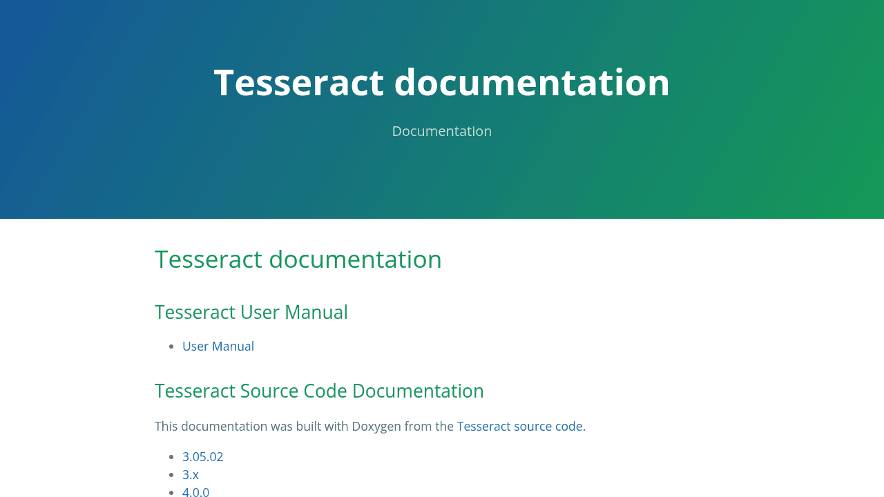 Tesseract, moteur OCR open source maintenu par Google et la communauté