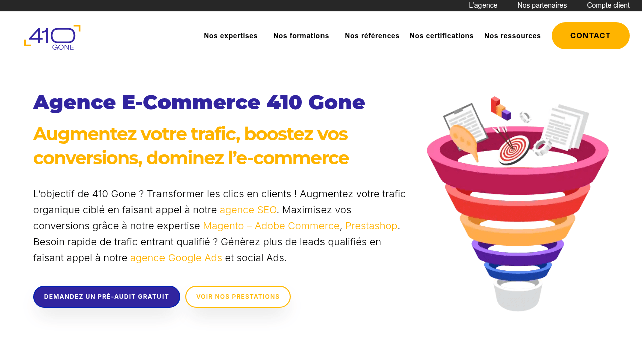 410 Gone - agence e-commerce à Lyon