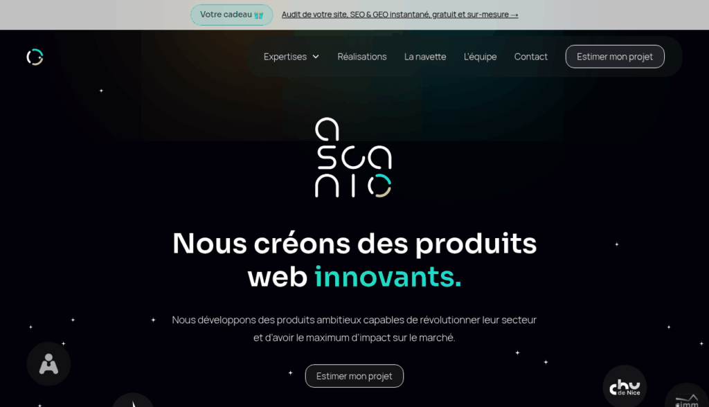 Ascanio - agence de développement de produits web et SaaS sur mesure