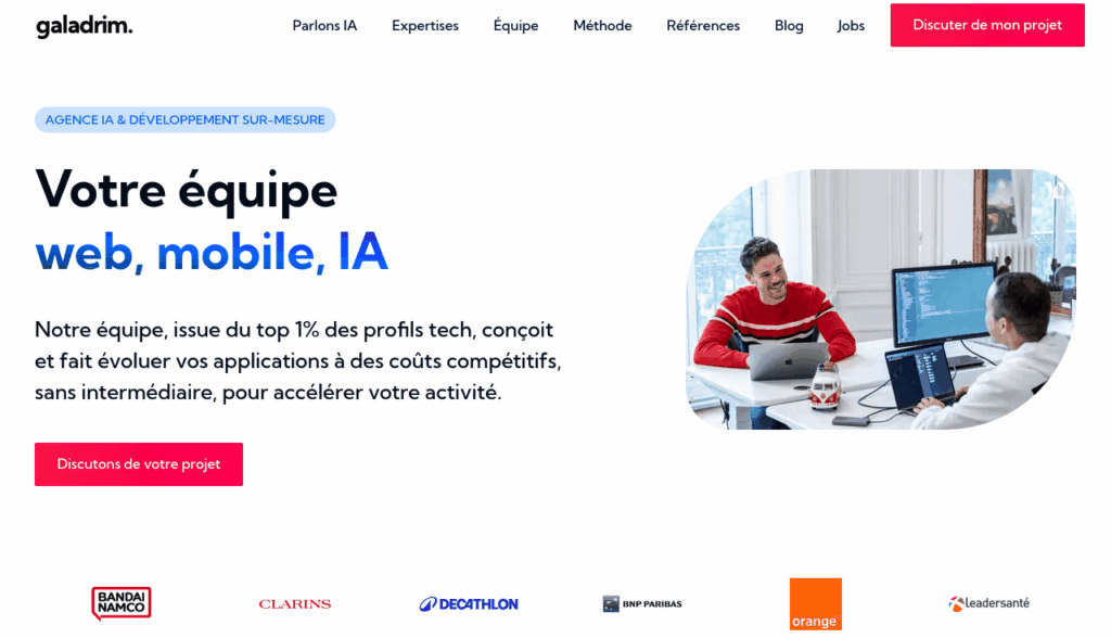 Galadrim - agence de développement d'applications web scalables