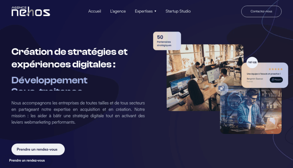 Nehos Groupe - agence de développement d'applications web métier sur mesure