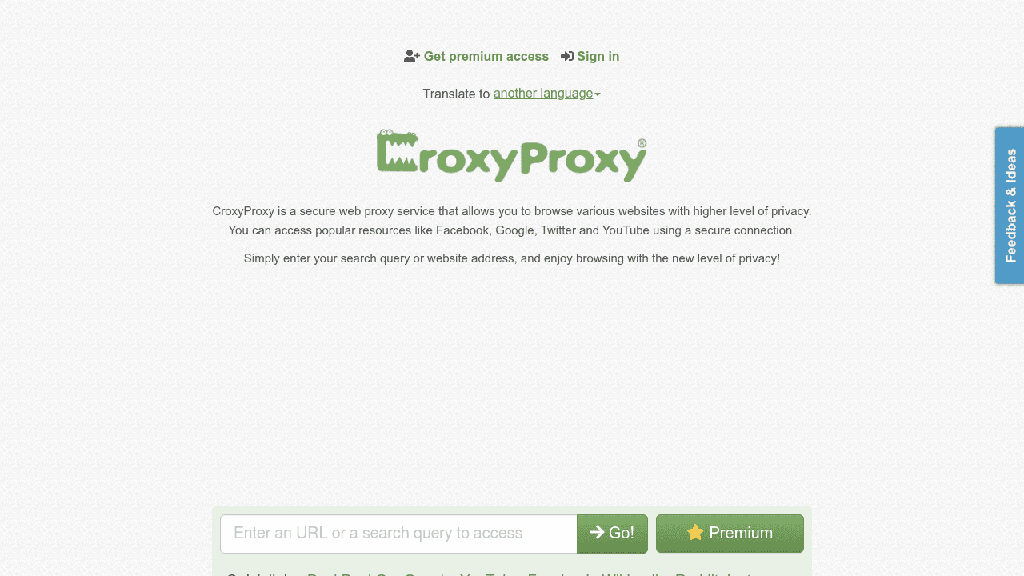 CroxyProxy - proxy web gratuit