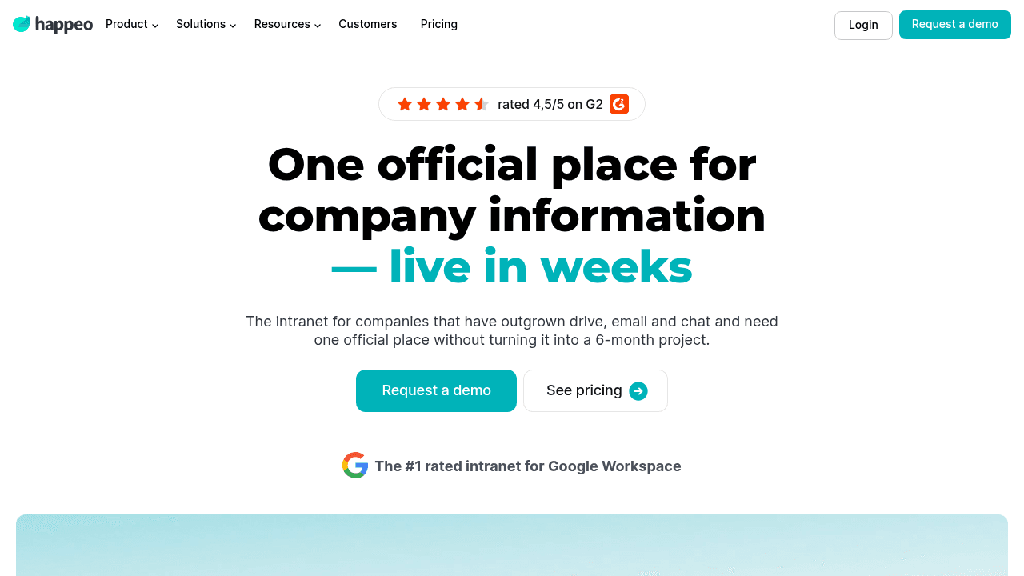 Happeo - reseau social d'entreprise