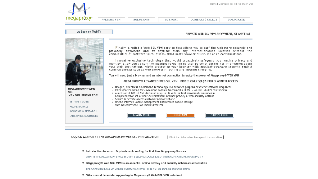 Megaproxy - proxy web gratuit