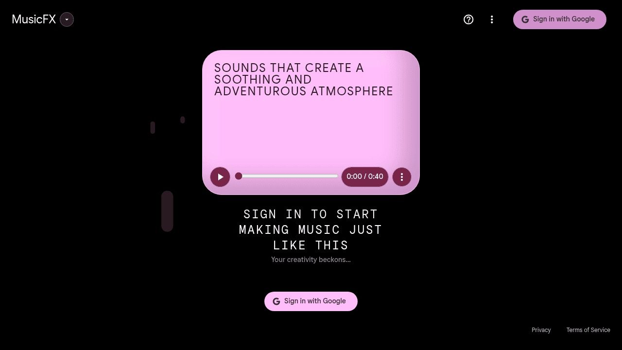 Capture d'écran de MusicFX