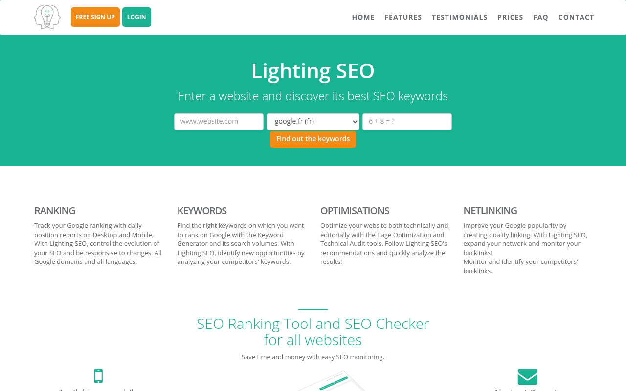 Capture d'écran de Lighting SEO