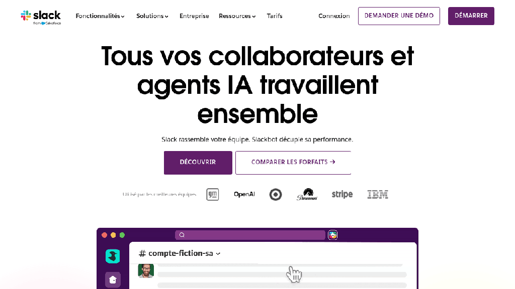 Slack - reseau social d'entreprise