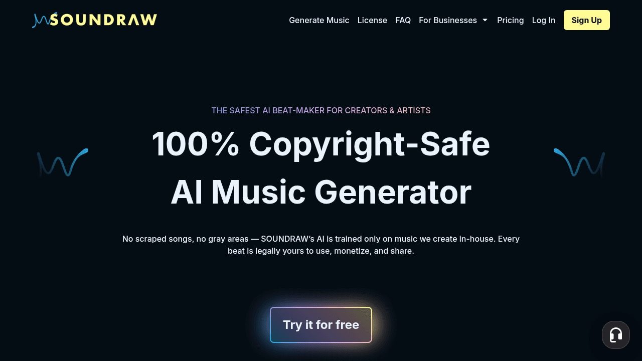 Capture d'écran de Soundraw