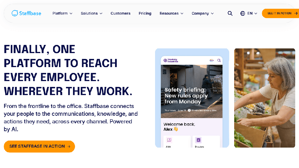 Staffbase - reseau social d'entreprise