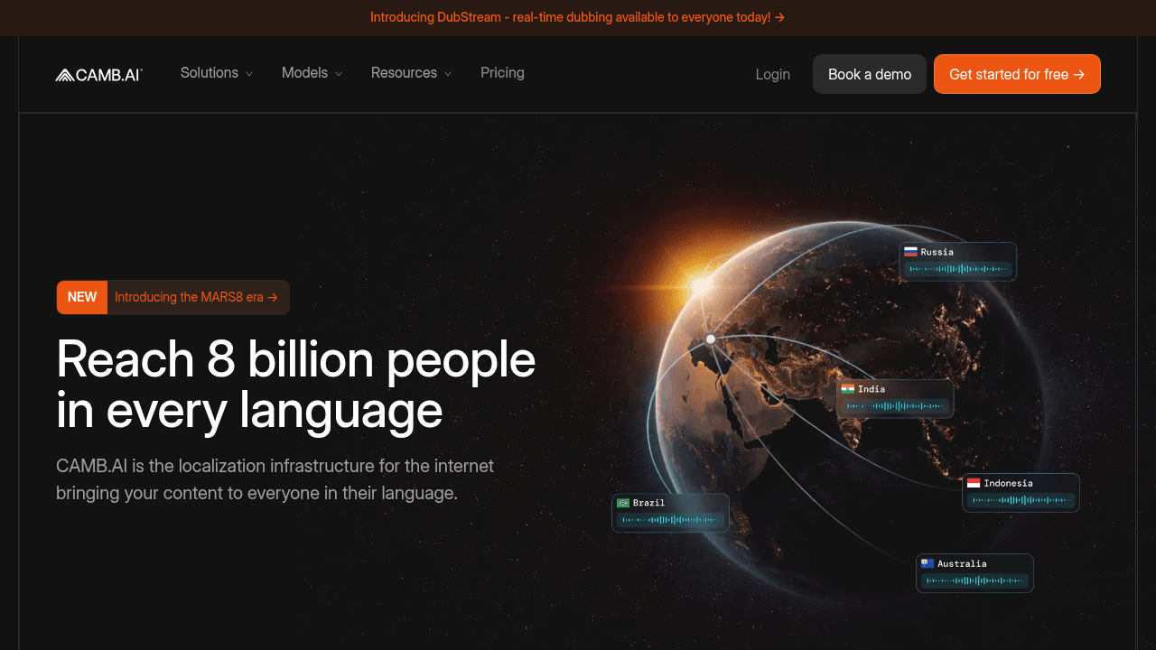 Camb.ai doublage IA